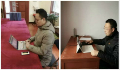 抗击疫情 市实验高中在行动——党徽耀“讲台”