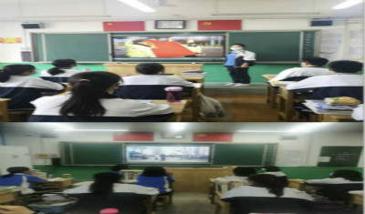实验高中组织学生学习观看《雄关》主题教育活动