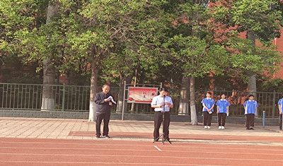 平顶山市实验高中“万名师生同上一堂党史思政课”主题升旗仪式